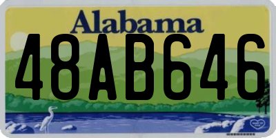 AL license plate 48AB646