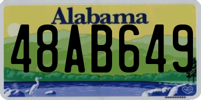 AL license plate 48AB649