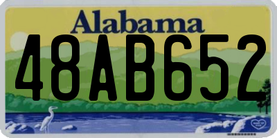 AL license plate 48AB652