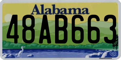 AL license plate 48AB663