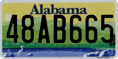 AL license plate 48AB665