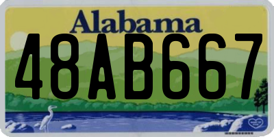 AL license plate 48AB667