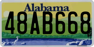 AL license plate 48AB668
