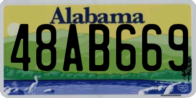 AL license plate 48AB669