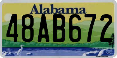 AL license plate 48AB672