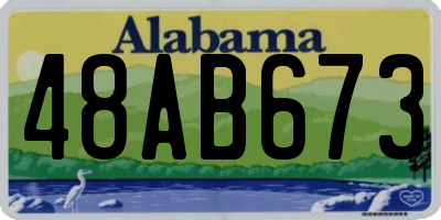 AL license plate 48AB673