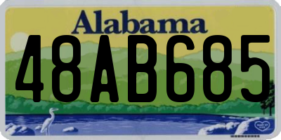AL license plate 48AB685