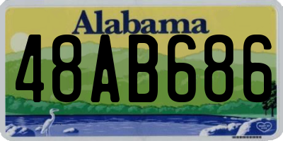 AL license plate 48AB686
