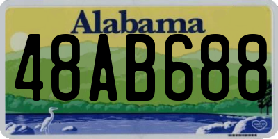 AL license plate 48AB688