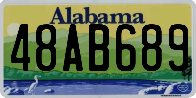 AL license plate 48AB689