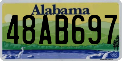AL license plate 48AB697
