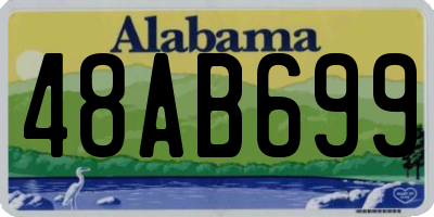 AL license plate 48AB699