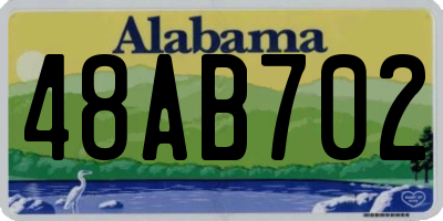 AL license plate 48AB702