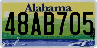 AL license plate 48AB705