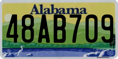 AL license plate 48AB709