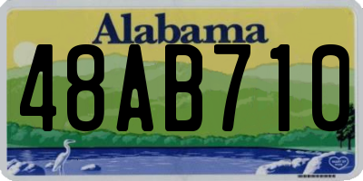 AL license plate 48AB710