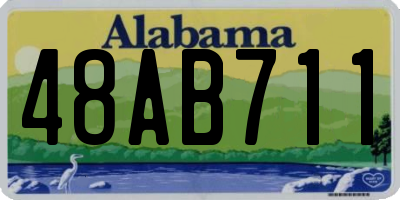 AL license plate 48AB711