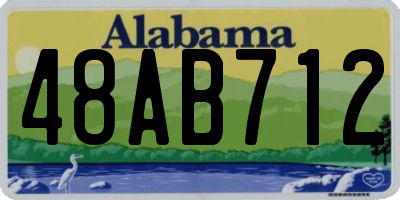 AL license plate 48AB712