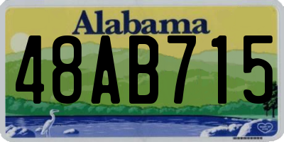AL license plate 48AB715