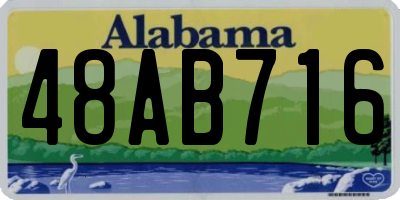 AL license plate 48AB716