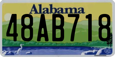 AL license plate 48AB718