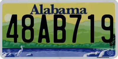 AL license plate 48AB719