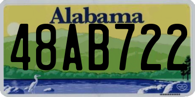 AL license plate 48AB722