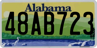 AL license plate 48AB723