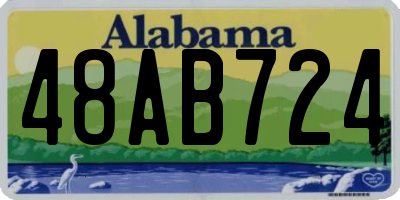 AL license plate 48AB724