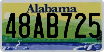 AL license plate 48AB725