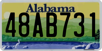 AL license plate 48AB731