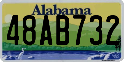 AL license plate 48AB732