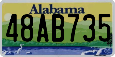 AL license plate 48AB735