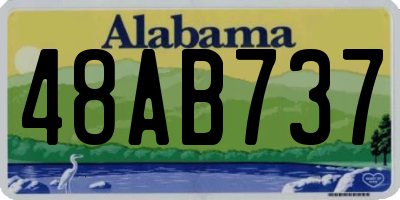 AL license plate 48AB737