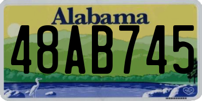 AL license plate 48AB745