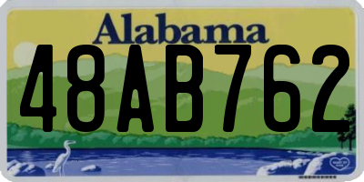 AL license plate 48AB762