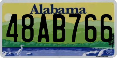 AL license plate 48AB766