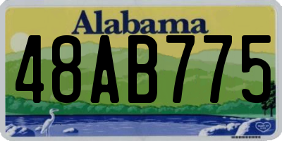 AL license plate 48AB775