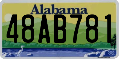 AL license plate 48AB781