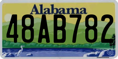 AL license plate 48AB782