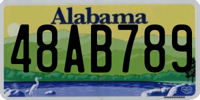 AL license plate 48AB789
