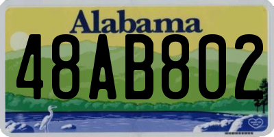 AL license plate 48AB802