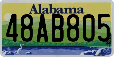 AL license plate 48AB805