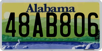 AL license plate 48AB806