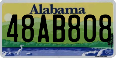 AL license plate 48AB808