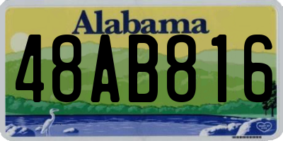 AL license plate 48AB816