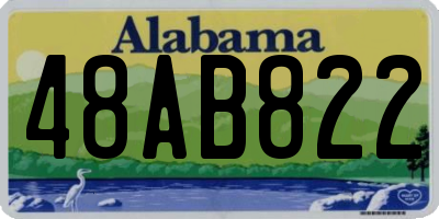AL license plate 48AB822