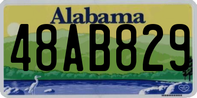 AL license plate 48AB829