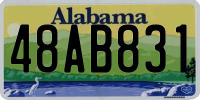 AL license plate 48AB831