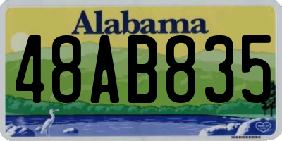AL license plate 48AB835